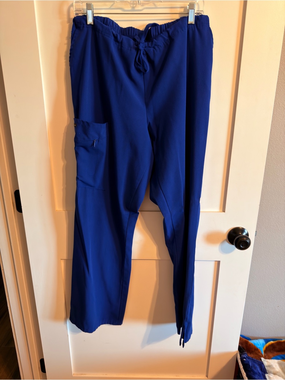 Jockey Navy Blue Women's Scrub-Style Pajama Top and Pants - Picture 7 of 11